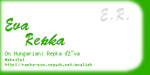 eva repka business card